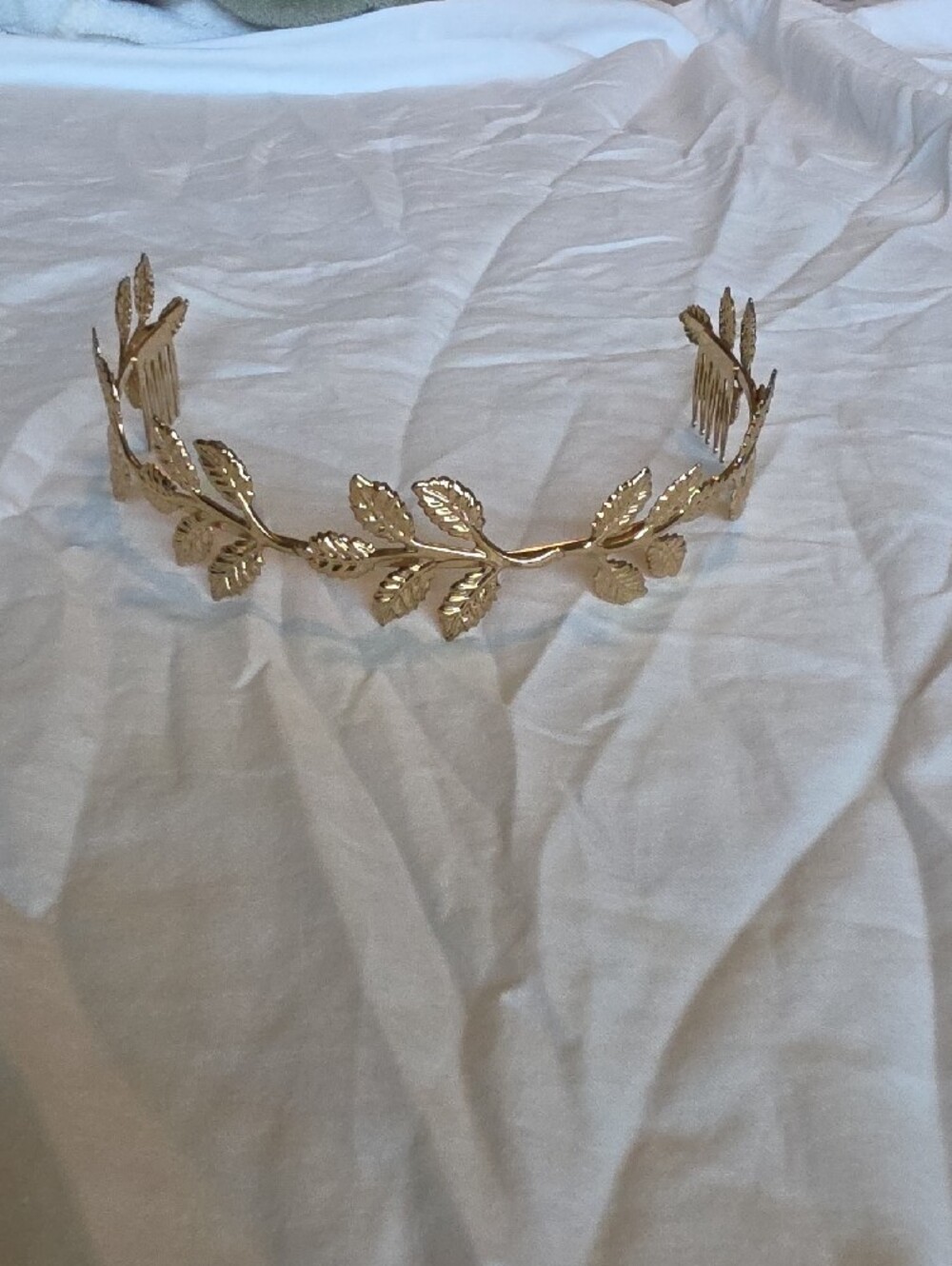 Gold Leaf Vine Headband Crown - Women Accessories